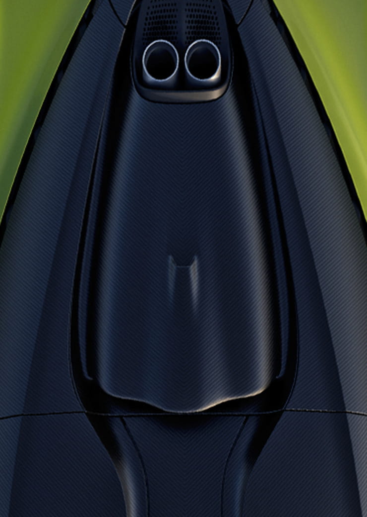 Aston Martin Roof scoop and side access