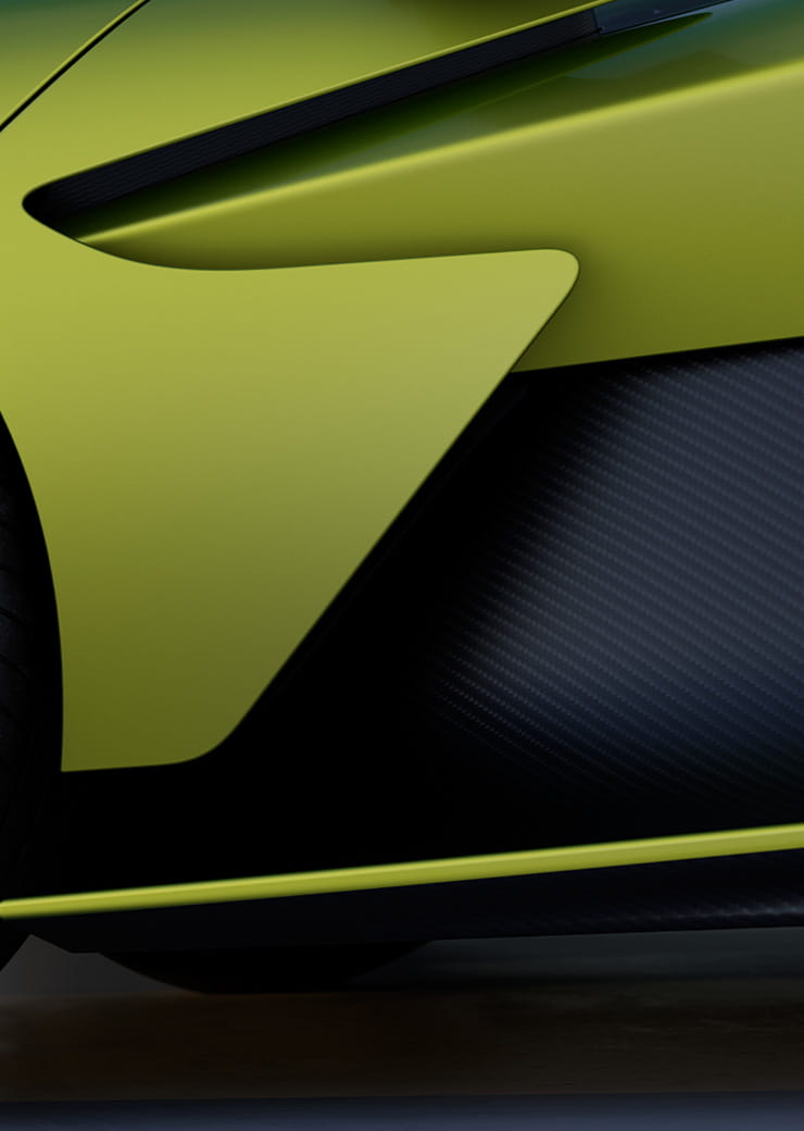 Aston Martin Side strake, front splitter and sills
